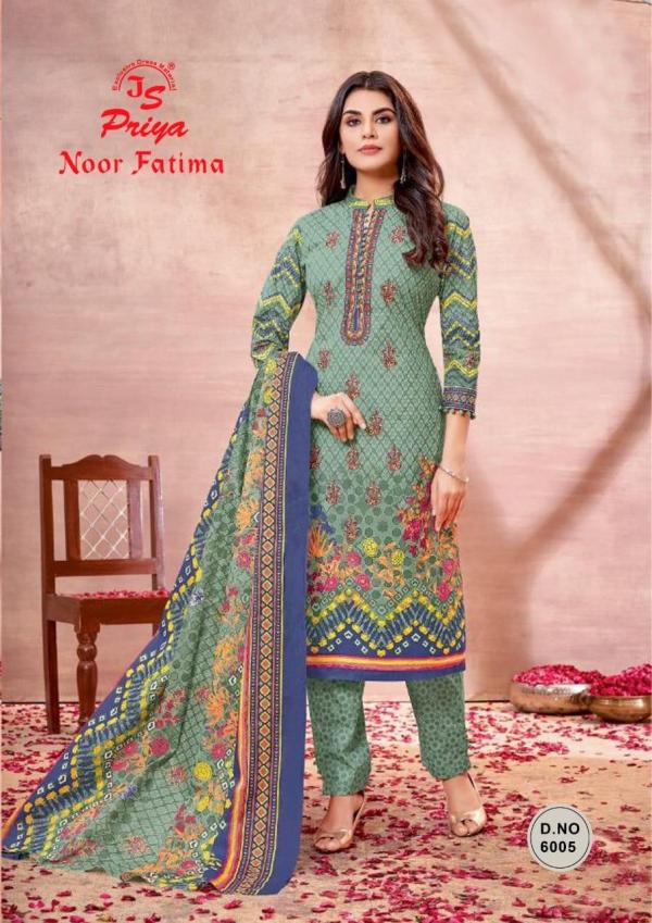 Js Priya Noor Fatima Vol-6 Cotton Designer Excluisve Dress Material